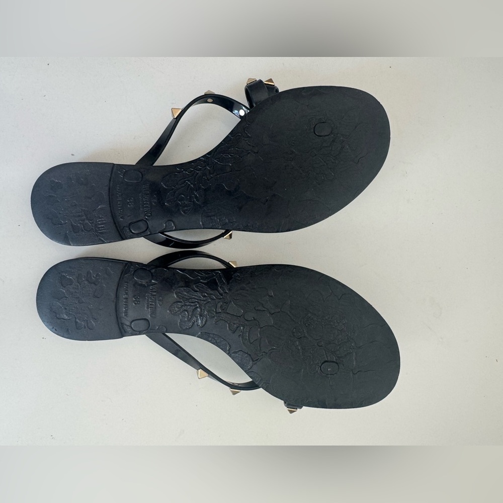 Valentino Garavani ROCKSTUD RUBBER SLIPPER 38 - Picture 10 of 11